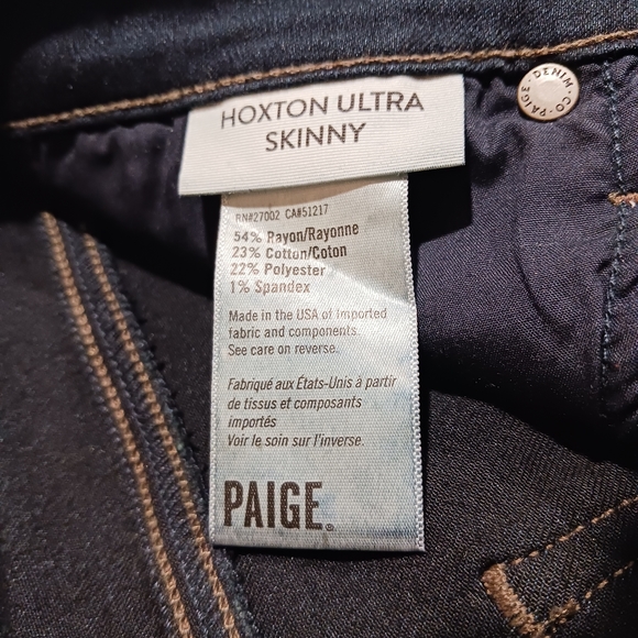 PAIGE Hoxton Ultra Skinny Jeans Mona Wash - Picture 10 of 11